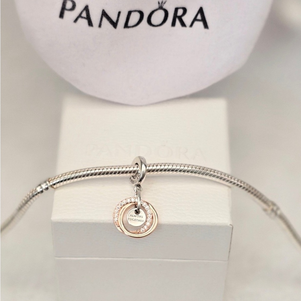 Pandora // Family // Always // Encircled // Rose Gold // Dangle // Pandora Charm